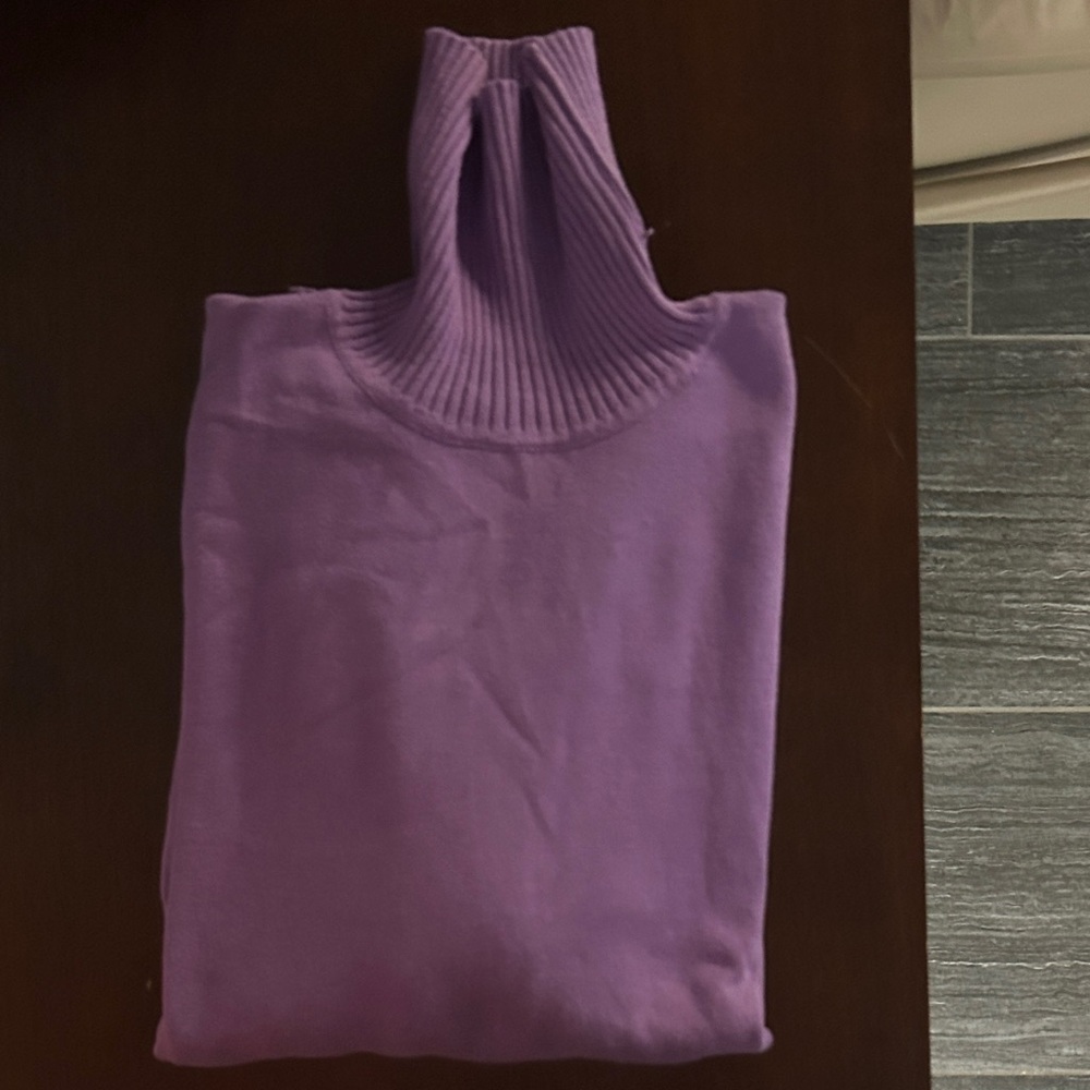 Talbots Lavender Turtleneck Sweater